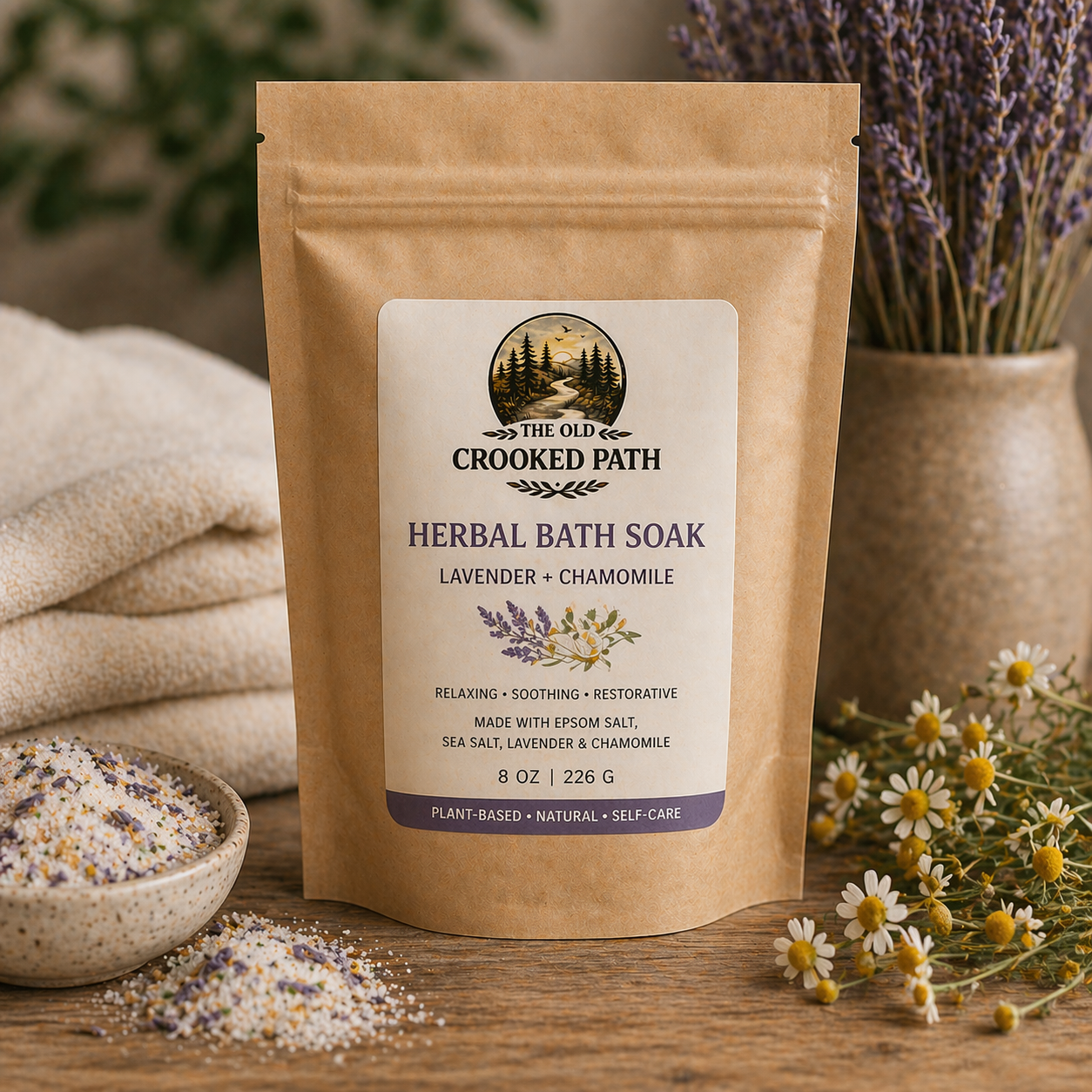 Herbal Bath Soak — Lavender + Chamomile
