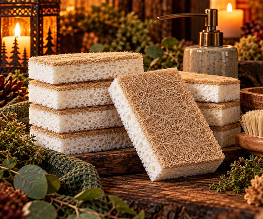 Plant-Based Scrub Sponge Set