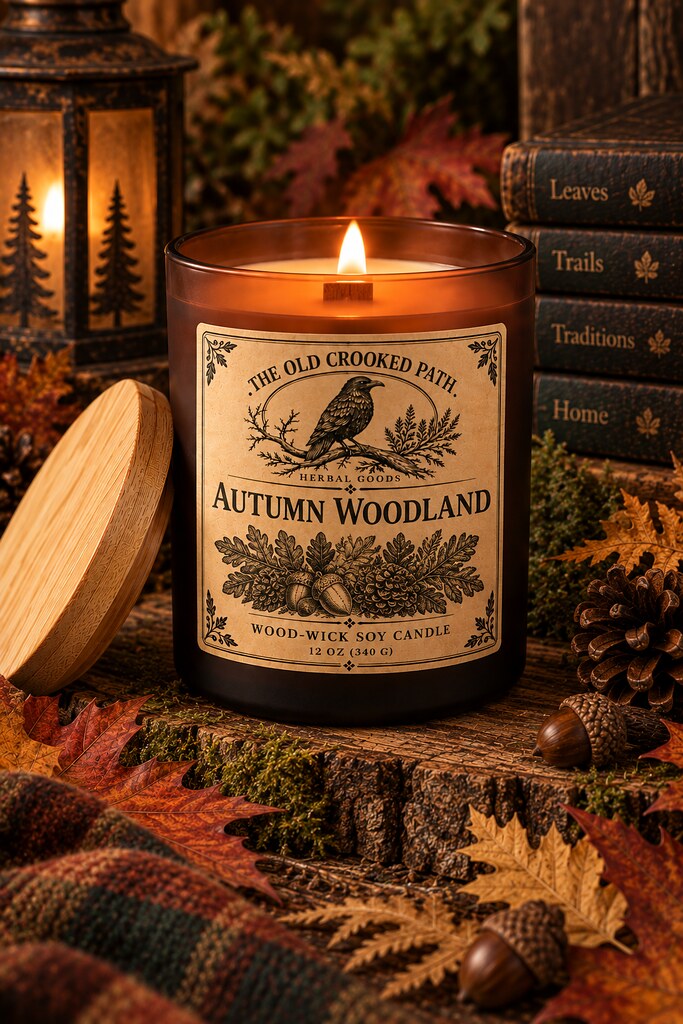 Autumn Woodland 12 oz Wood-Wick Soy Candle