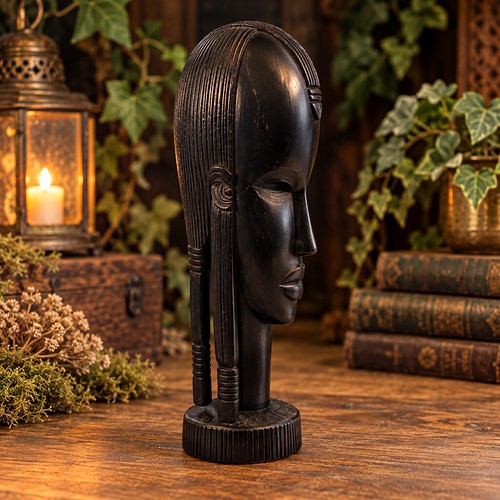 Carved wooden decorative statue number 2 - The Old Crooked Path