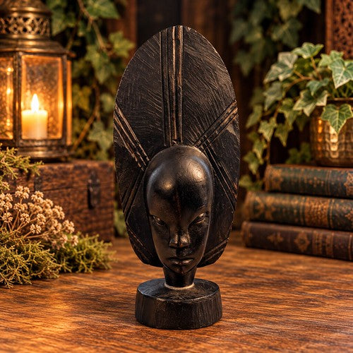 Carved wooden decorative statue number 3 - The Old Crooked Path
