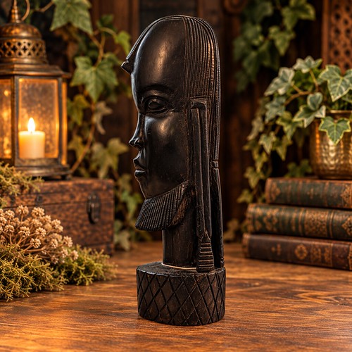 Carved wooden decorative statue number 1 - The Old Crooked Path