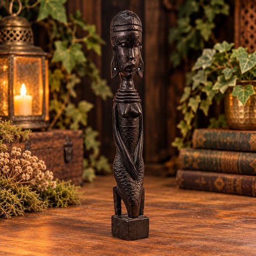 Carved wooden decorative statue number 4 - The Old Crooked Path