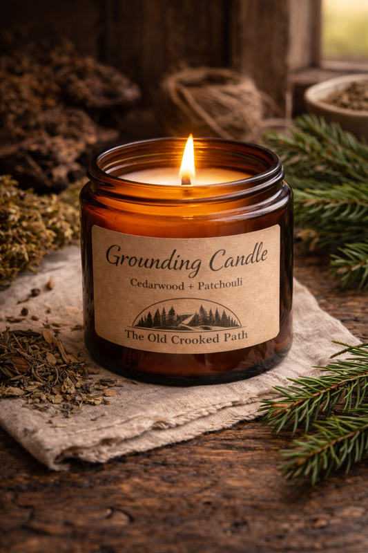 Grounding Candle — Cedarwood + Patchouli