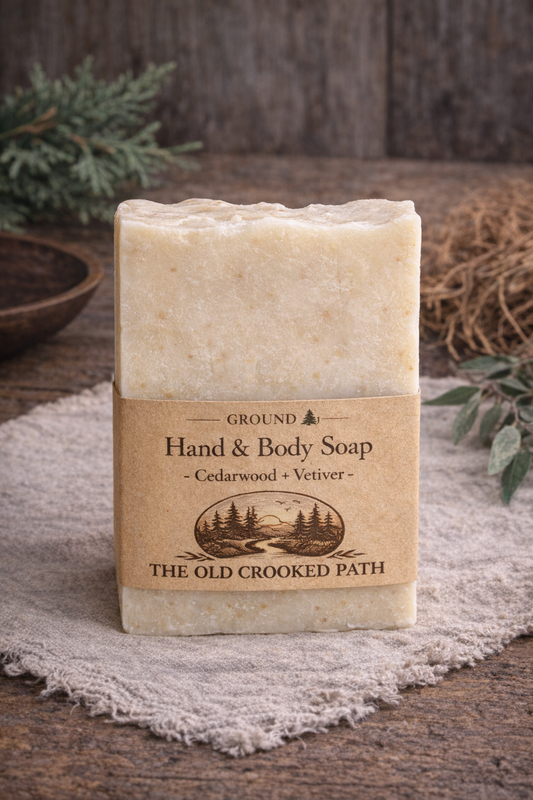 Hand & Body Soap — Cedarwood + Vetiver (Bar)